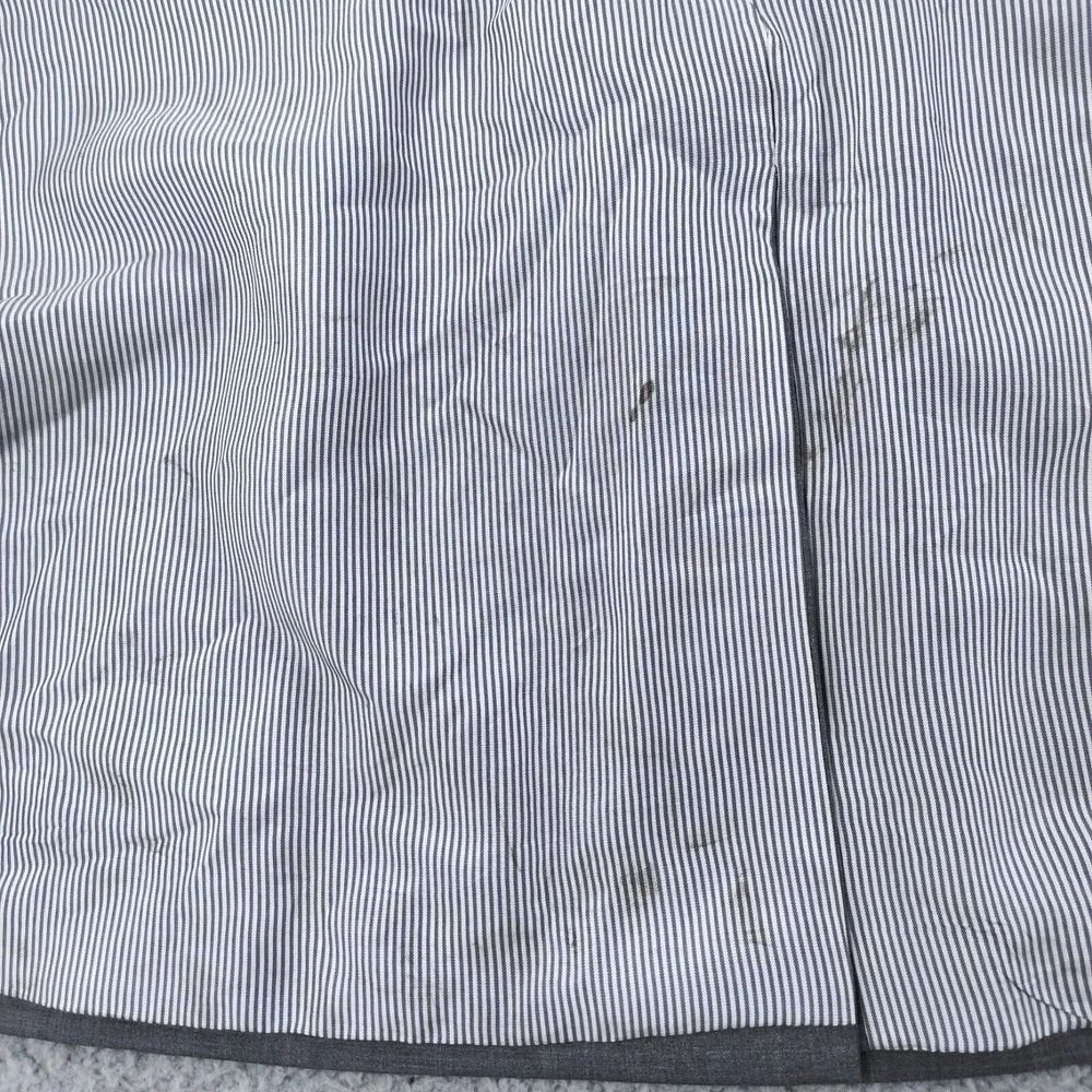 Brooks Brothers 346 Jacket Men 46R Gray Striped Lined Wool Fitzgerald Fit Blazer